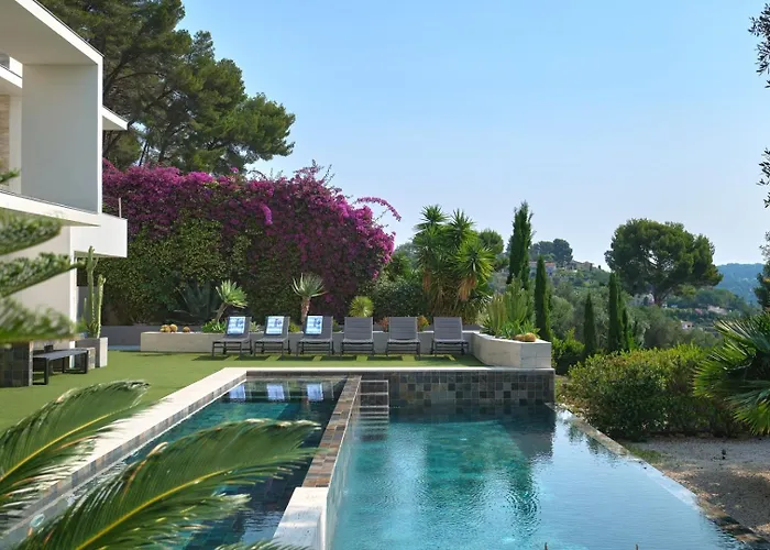 Gæstehus Cannes - Modern With 180° Sea View Vallauris
